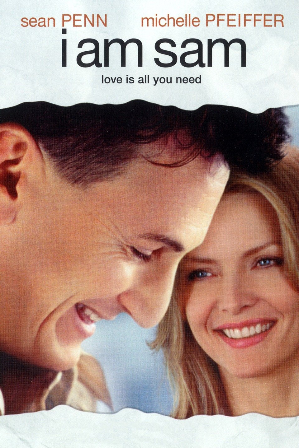 I am Sam. Movie Poster. Sean Penn. Michelle Pfeiffer. CloseUp.
